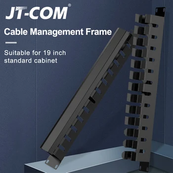 

19-inch Cabinet 12 Stalls 1U Network Rack Cable Management 12Slot Metal network distribution frame Wire Organizer