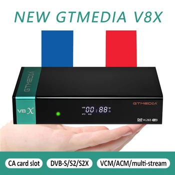 

New GTmedia V8X satellite TV receiver DVB-S/S2/S2X Freesat V8 updates GTmedia V8 Nova 3 years cccam Spain France Netherlands