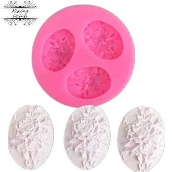 

Xixing Small flower shaped silica gel mold fudge chocolate cake decoration mold baking biscuit mold kitchen supplies