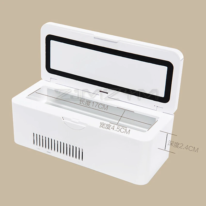 Mini Box Frigo Insulina Box Refrigerato Drug Reefer degree 33 hours Standby time Portable refrigerated box 100-240V Portatile