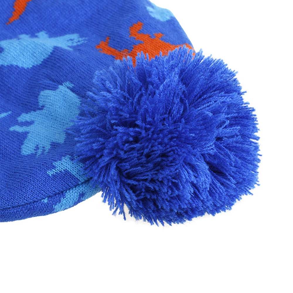 Зимняя шапка для мальчиков с флисовой подкладкой Лыжная малышей Комплект шарфом