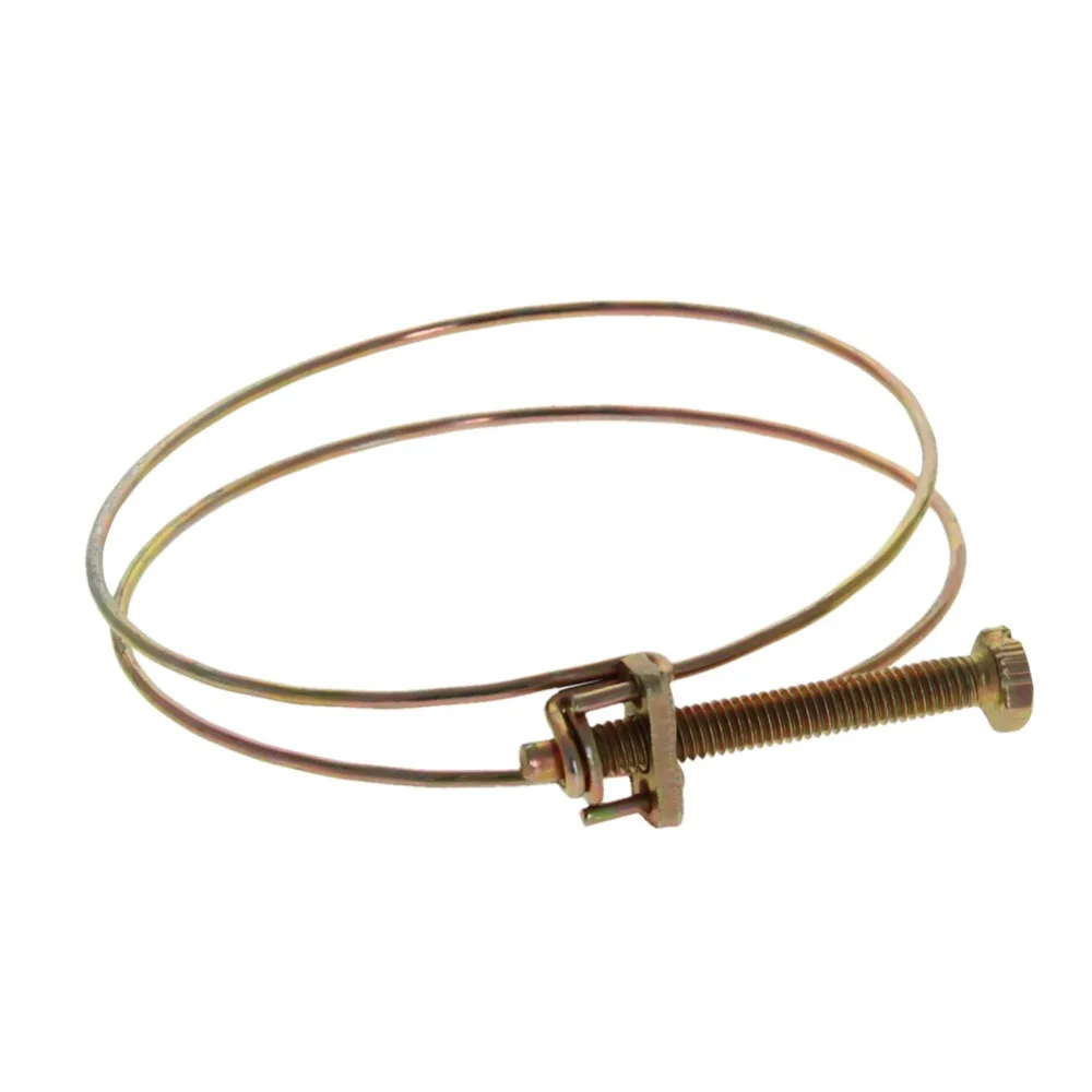 MroMax Double Steel Wire Strong Clamp Iron Inner Diameter 85/90/95/100/110mm Galvanized Thickness 2.2mm Screw Length 6*50/6*60mm