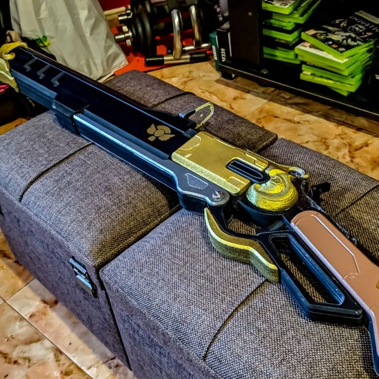 [Funny] 100cm OW Game Ashe Weapon gun model toy The Viper Cosplay Replica Rifle Prop Child adult Costume party gift | Игрушки и хобби