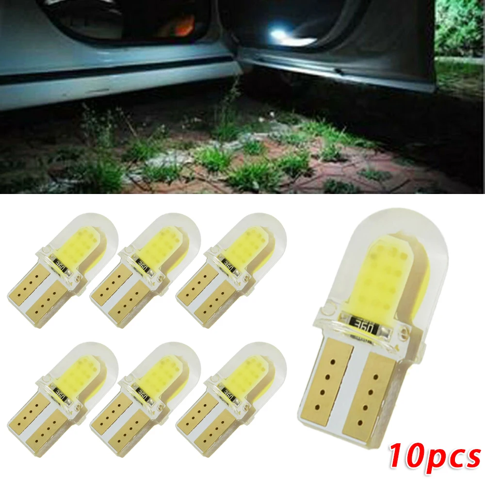 10 шт 12V 3W T10 194168 W5W автомобиль 8 SMD COB светодиодный номерного знака светильник лампочки CANBUS яркий 6500K 180LM светодиодный просвет светильник