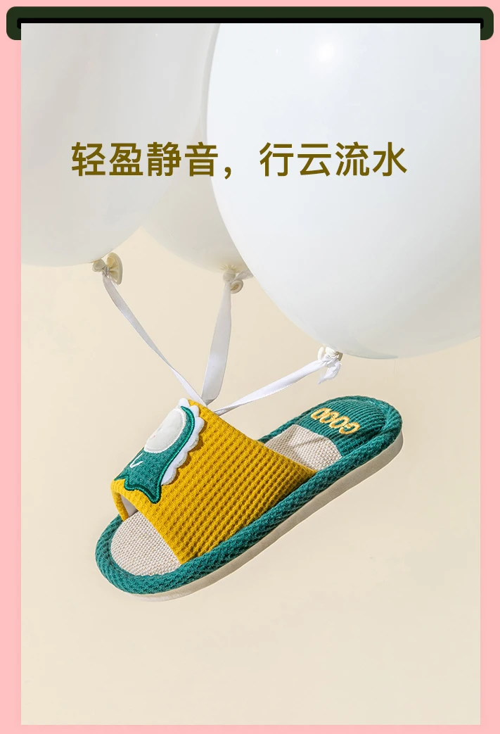 boy sandals fashion 2021 New Children Sandals Boys Girls Indoor Dinosaur Home Slippers Filp Flops Cute Cartoon Spring Flax Shoes children's sandals near me