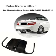Углеродное волокно задний бампер спойлер, диффузор Крышка для Benz E Class W207 C207 купе E63 E250 E350 2010-2012 вытяжной диффузор