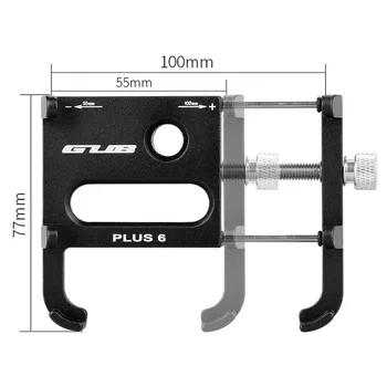 

GUGUB Plus 6 Aluminum Alloy Mountain Bike Bicycle Phone Holder Motorcycle Support GPS Holder Bicycle Handlebar Cycling Accessori