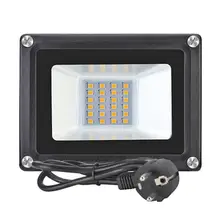 220 В теплый белый прожектор светодиодный водонепроницаемый открытый лампа для двора 20 Вт EU Plug корпус простой и роскошный не деформируется