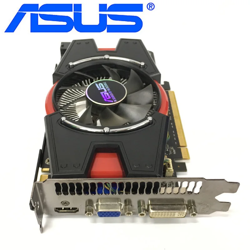 Видеокарта ASUS GTX 550 Ti 1 ГБ 192Bit GDDR5 видеокарты для nVIDIA Geforce GTX 550Ti б/у карты VGA эквивалент GTX650