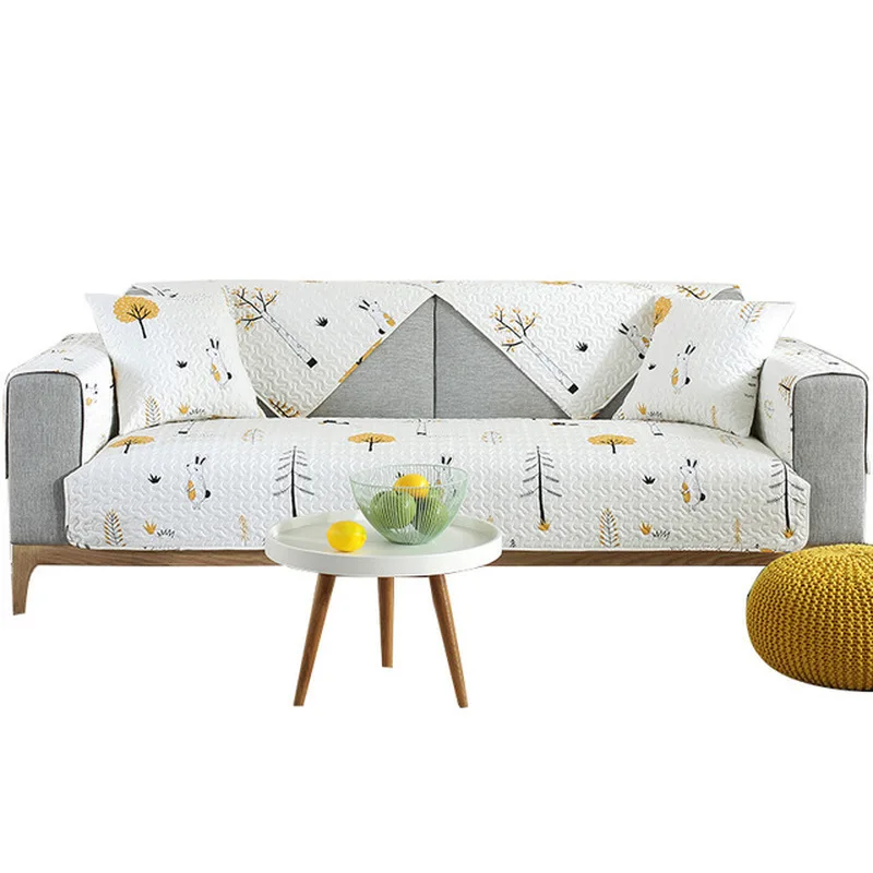 

Sofa Towel Cushion Sofa Cover For Living Room Couch Covers Anti-dirty Non-slip Slipcover Print Quilted Sectional Cushion Corner