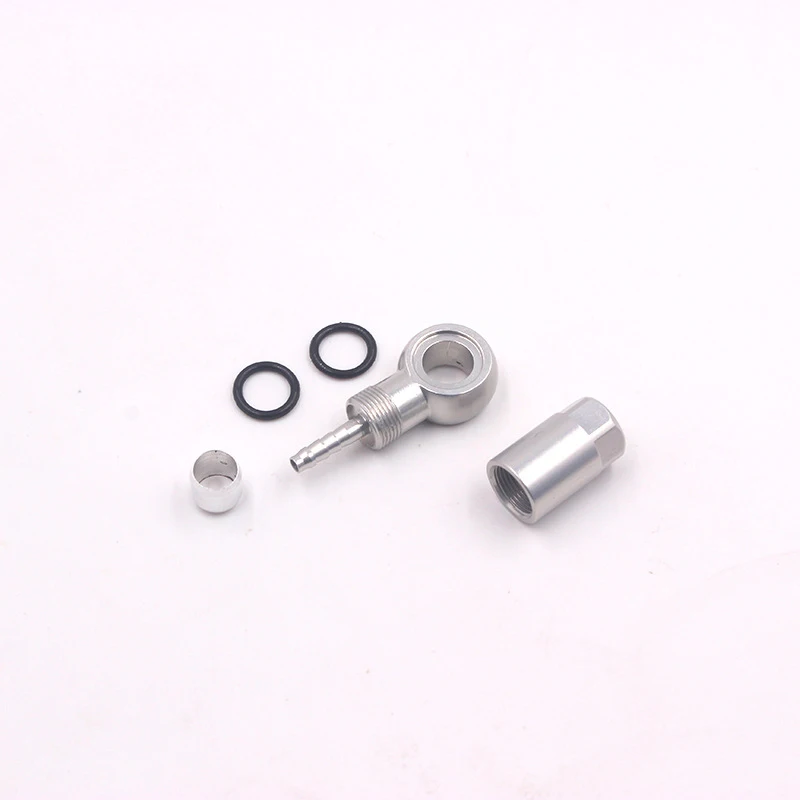 Silver Для Shimanos SLX XT XTR Гидравлический тормозной шланг фитинги головка клапана алюминиевый сплав - Цвет: Silver
