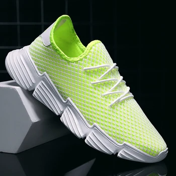 

Men Casual Shoes Lightweight Air Mesh Unisex Sneakers Men Trainers Lace Up Tenis Outdoor Shoes Men Footwear Sapato Masculino