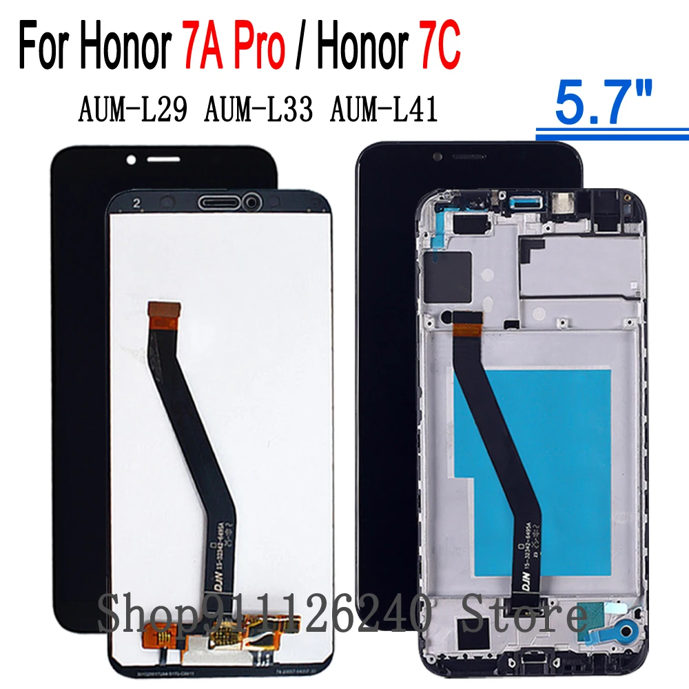 Экран для Honor 7A Pro AUM-L29 5 7 дюйма ЖК-дисплей с рамкой сенсорного экрана 7C AUM-L41 модуль