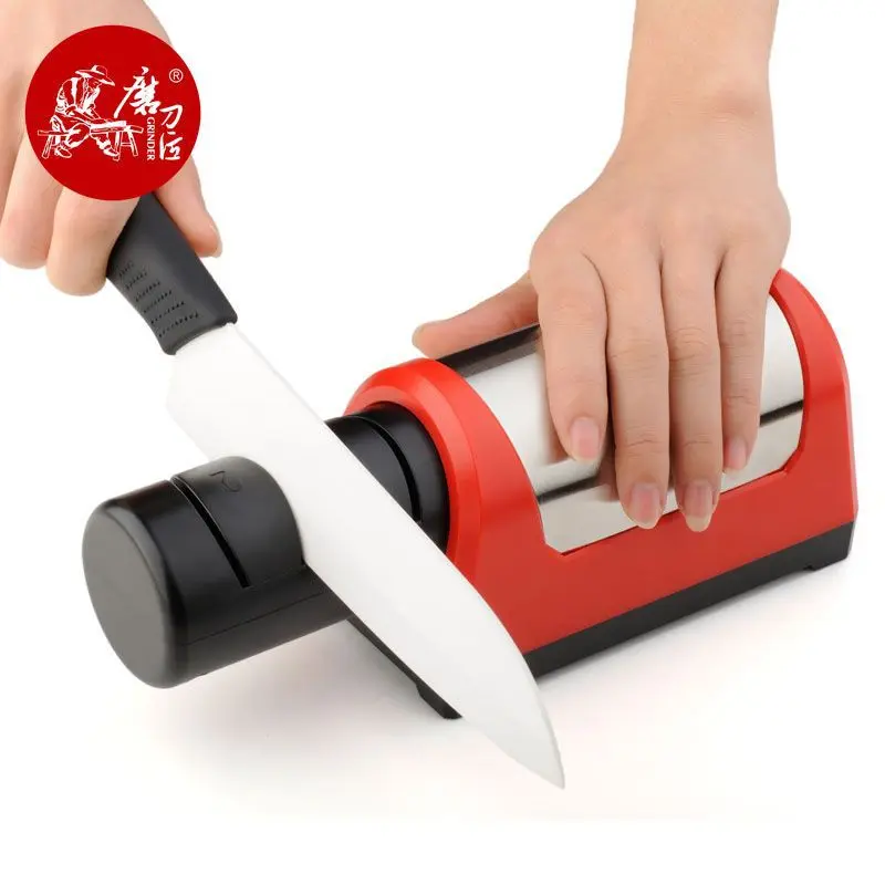  TAIDEA Sharpening Stone Two Stages Diamond Kitchen Knife 2 Slot Electric Diamond Steel Ceramic Home - 32579401343