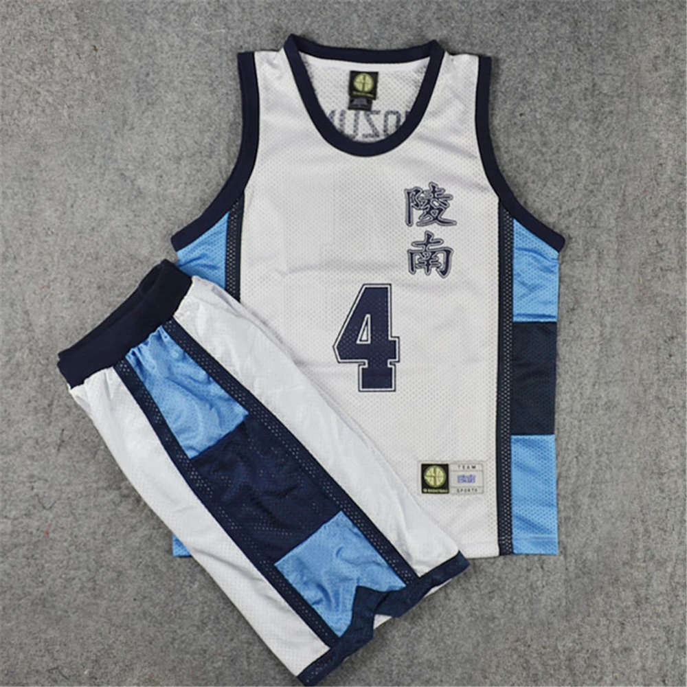 Anime SLAM Top Cosplay Costumes Summer Vest Shorts Suit RYONAN Uozumi Jun Basketball Movement Training Adult Clothing | Тематическая