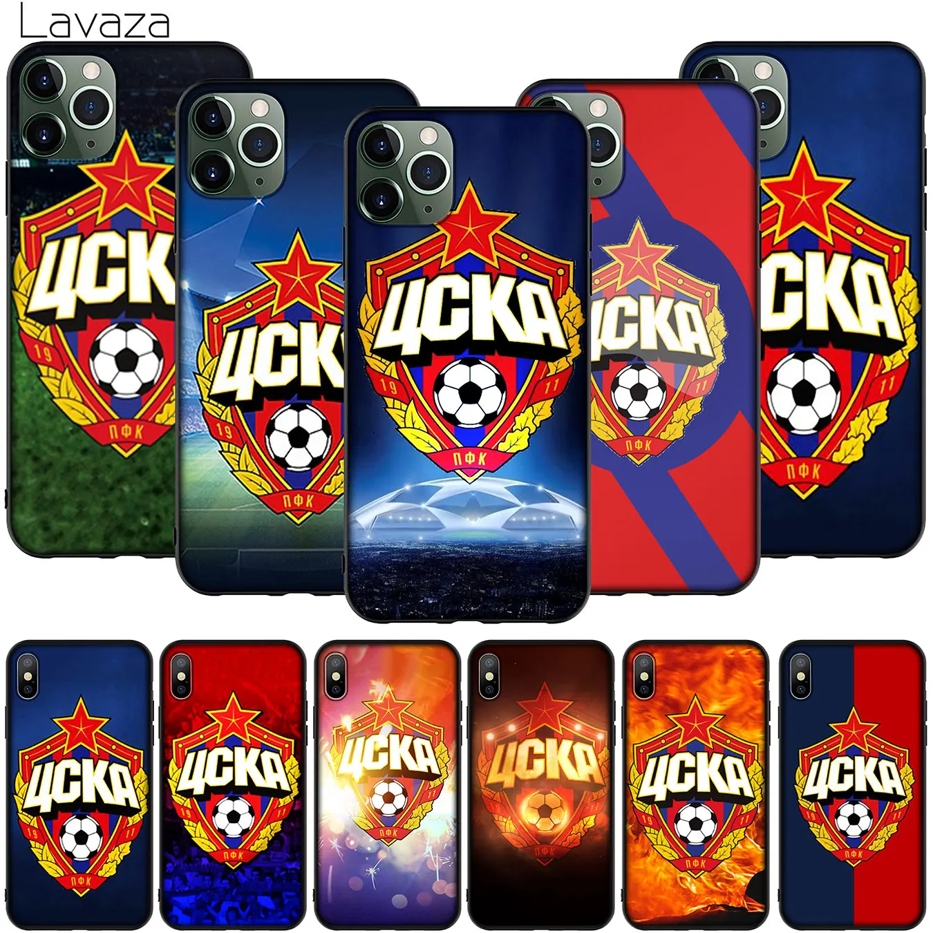 Russia PFC CSKA Moscow logo Soft Silicone Phone Case for iPhone 11 Pro XR X XS Max 10 7 8 6 6S 5 5S SE Cover |