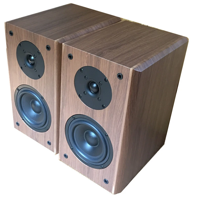 

KYYSLB 50W 8 Ohm 205 5 Inch Hifi Passive Wooden Speakers Home Bookshelf Surround Speakers High Fidelity Amplifier Speakers