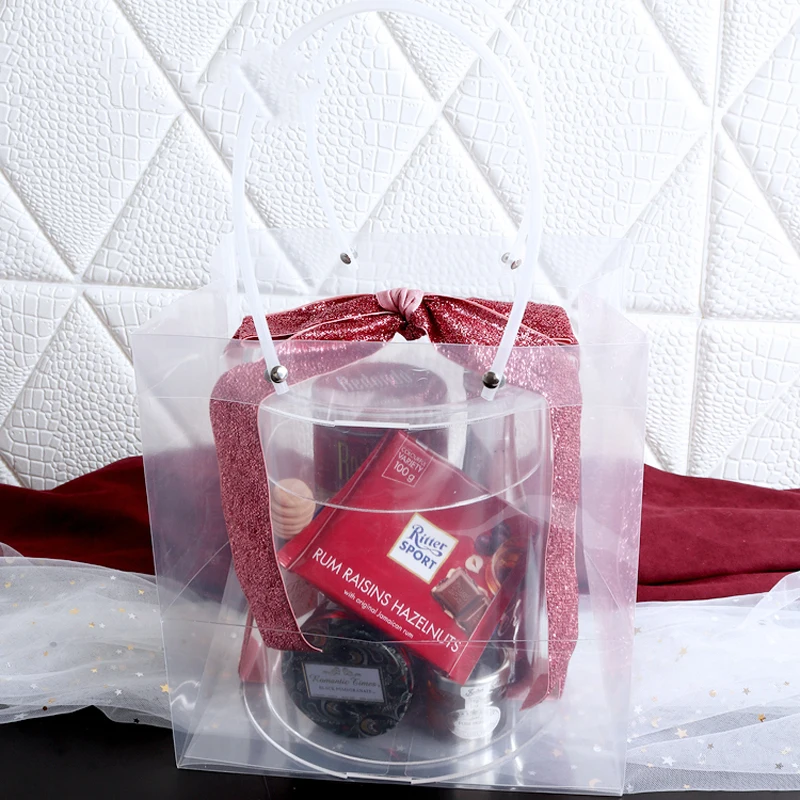 Акриловая Цилиндрическая Коробка для свадебной упаковки Подарочная коробка для дня рождения ребенка Подарочная коробка для цветочного букета декоративные коробки с лентой