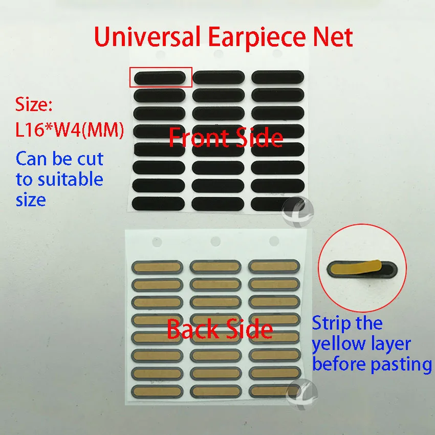 10~100pcs / Lot Universal Earpiece Anti Dust Proof Mesh Net For Apple Samsung Sony LG Huawei Xiaomi Vivo Redmi Oppo etc Sticker