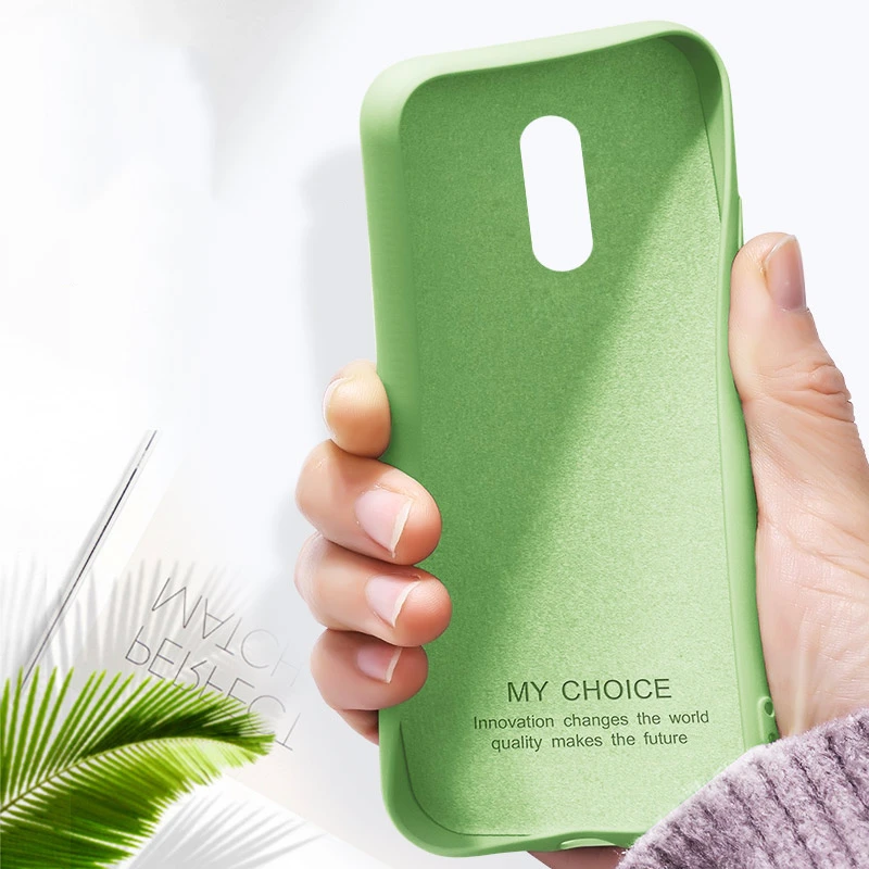 

Phone Case For One plus 7 Real Liquid Silicone Original Luxury Cover Candy Solid Color Matte Soft Phone Case For Oneplus 7 pro
