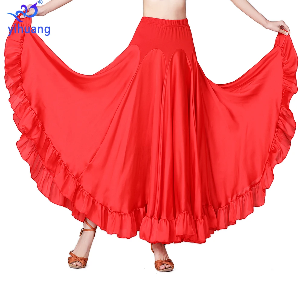 Ballroom Dance Skirts Modern Standard Performance Wear Women Tango Skirts Stage Competition Costumes Big Swing
