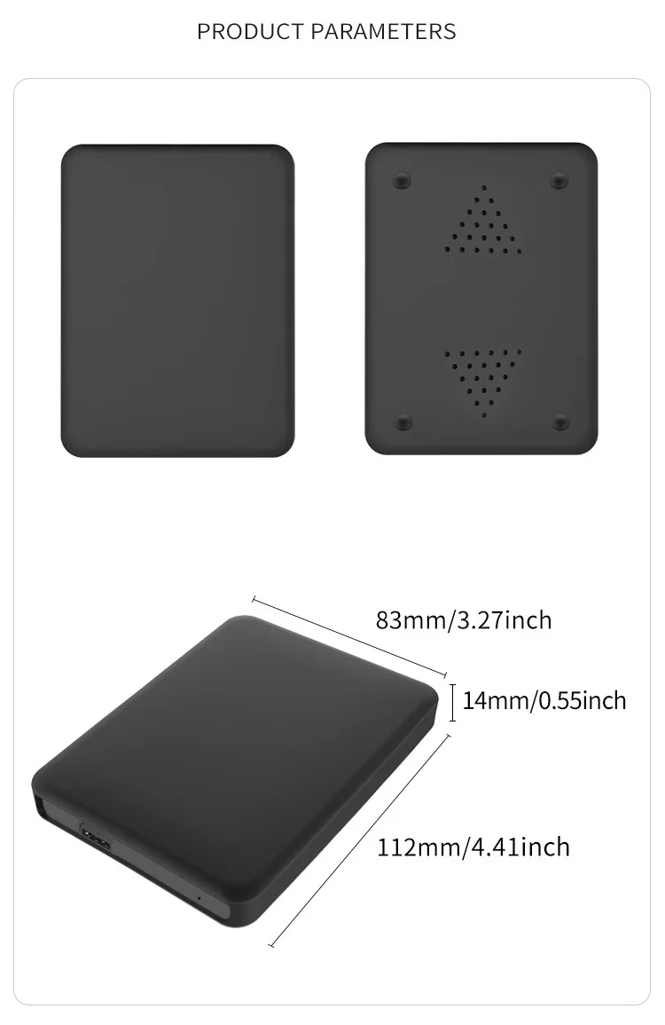 휴대용 하드 드라이브 소프트 실리콘 커버는 WD Elements SE용 슬리브 스킨 1-2TB 케이스를 보호합니다.