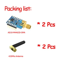 2 шт. 433 МГц Si4463 20dbm 100 мВт дальность 2 км радиочастотный приемопередатчик модуль беспроводной счетчик воды считыватель 433 МГц SPI Rf модуль