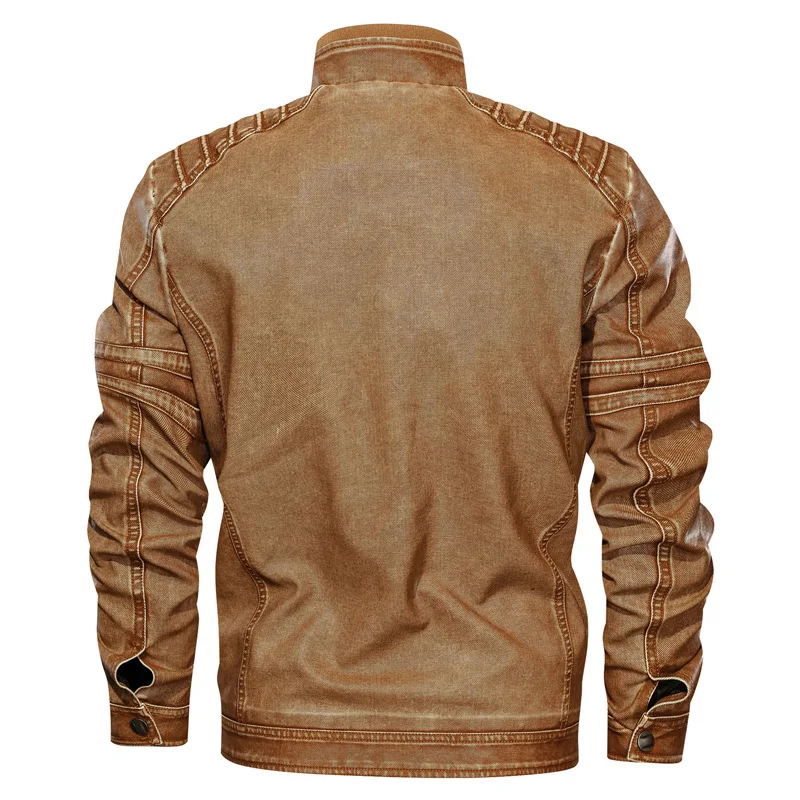 

MEN'S Leather Coat AliExpress Leather Jacket plus Velvet Men'S Wear