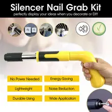 Kit de pinces à ongles silencieux, 1 ensemble, fixation murale multifonctionnelle, outil d'amélioration de la maison pour la fixation murale et la fixation de conduit de fil de plafond