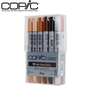 

Touch COPIC 12 Color Markers Set Manga Drawing Markers Pen Alcohol Based Sketch Felt-Tip Twin Brush Pen Art Supplies
