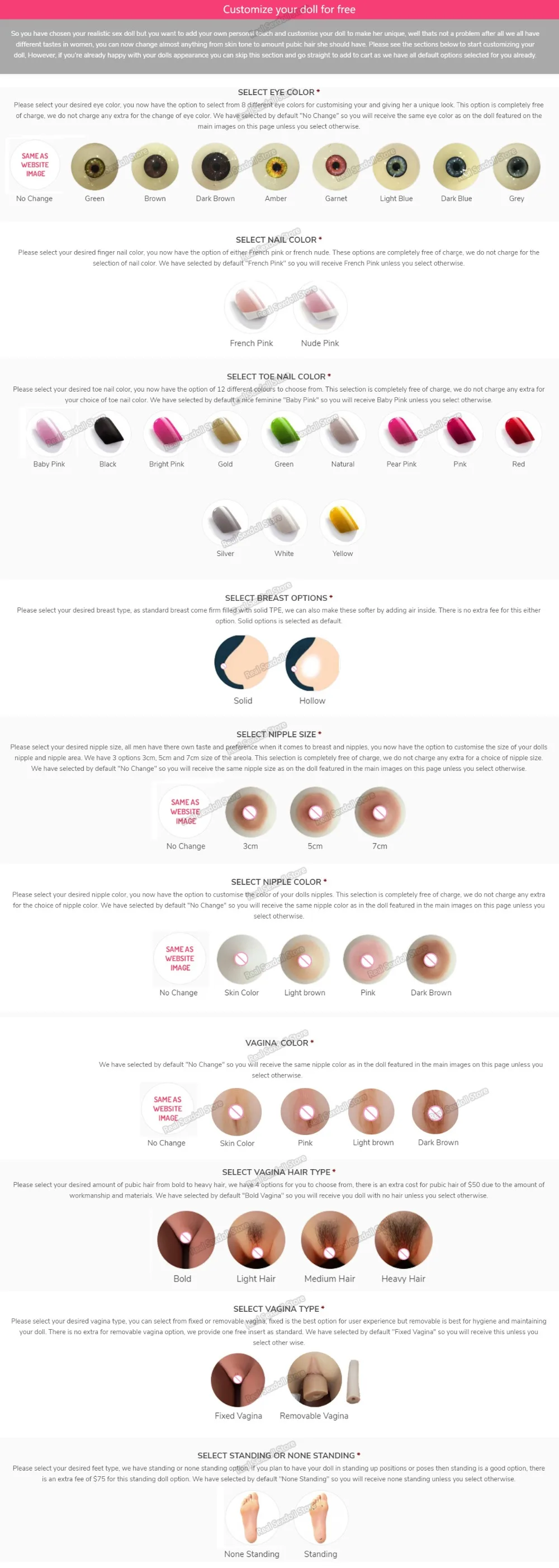 无肤色选项打水印详描