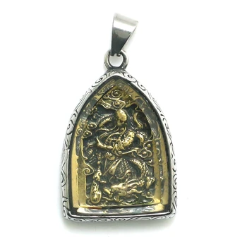 

Unisex 316L Stainless Steel Guan Yu Protect Pendant
