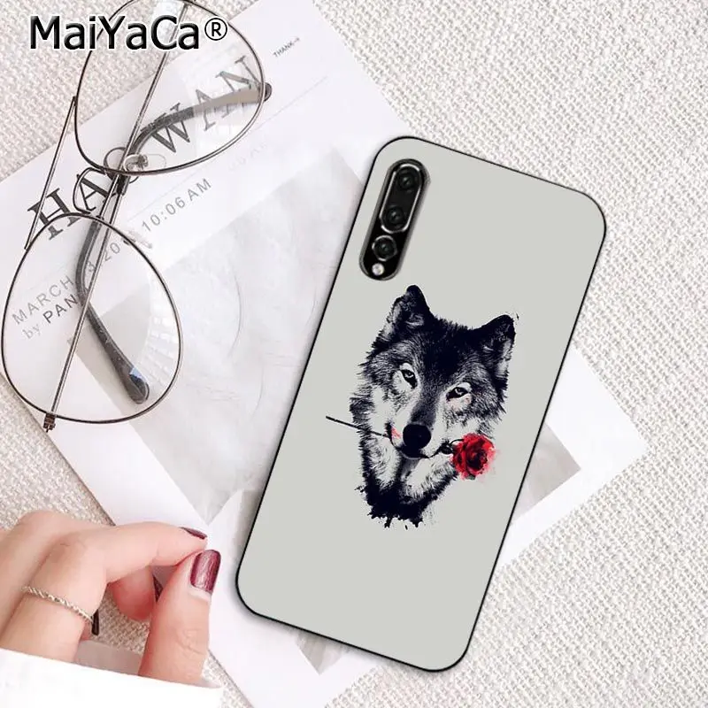 MaiYaCa волк чехол для телефона с рисунком в виде животного для huawei P20 P30 P20Pro P20Lite P30Lite Psmart P10 9lite - Цвет: A4