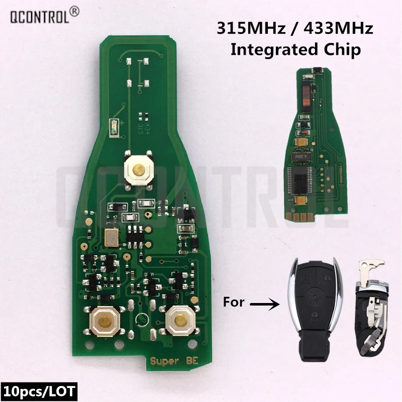 Qcontrol Car Remote Smart Key Fob Circuit Board For Mercedes Benz