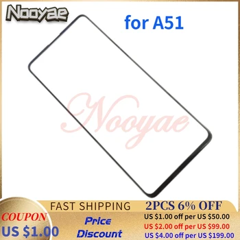 

Novaphopat 10Pcs/Lot A515 Glass Screen For Samsung A51 Glass lens Front Outer Panel ( NOT Touch Sensor Digitizer )