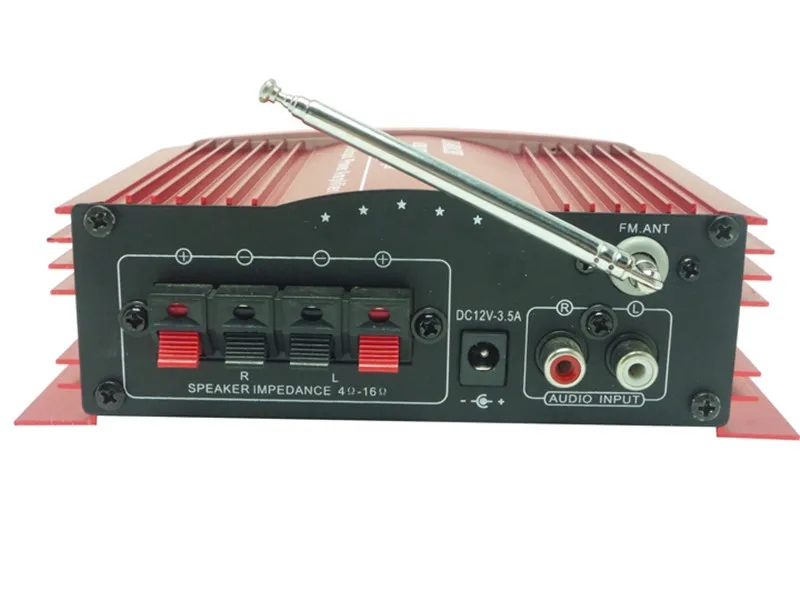 Мини USB SD FM MP3 Цифровой светодиодный дисплей Автомобильный усилитель для мотоцикла 45 Вт+ 45 Вт DC12V Bluetooth музыкальный плеер Усилитель MA-D22