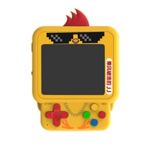 Mini pingente mochila, console de jogo, frango bonito, w1 jogo handheld, nostálgico bonito série, construído em 99 jogos retro handheld