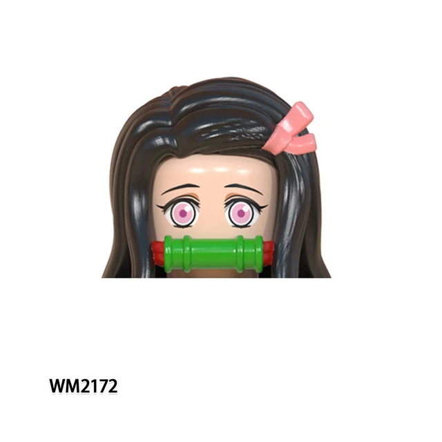 Anime Series Demon Slayer Action Figures Mini Bricks Kamado Tanjirou Nezuko Rengoku Kyoujurou Kochou Building Blocks Kids Toys WM2172