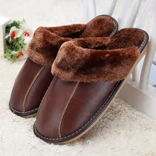 Новинка года; зимние хлопковые тапочки; Лидер продаж; мужские водонепроницаемые домашние тапочки; сезон осень-зима; пара теплых плюшевых тапочек