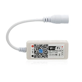 

DC12-28V MINI WIFI RGB Strip Controller By Amazon Alexa Google Home Phone WIFI controller For RGB Strip light