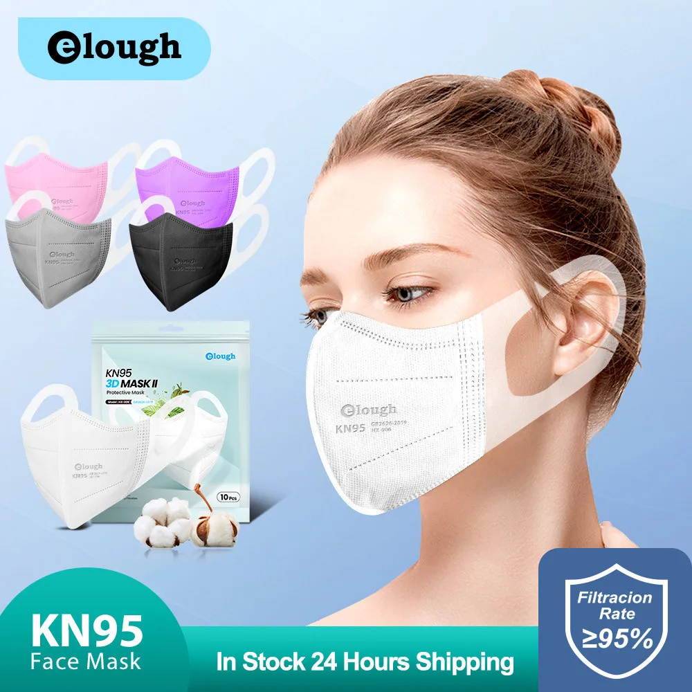 

Elough 3D Mascarilla FPP2 Homologada 4 Layers CE FFP2 Mascarillas Colores Adult Cerfied KN95 FFP2Mask Mascherina FFPP2