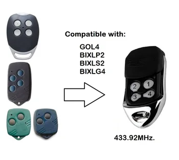 

Compatible remote with GOL4,BIXLP2,BIXLS2,BIXLG4 433.92mhz rolling code remote control