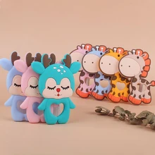 

1PC Baby Cartoon Food Grad Baby Silicone Teether Pendants Pacifier Chain Necklace DIY Accessories for Infant Teething Toys Gifts