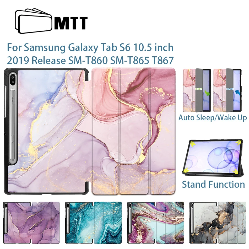 MTT мраморный чехол для планшета Samsung Galaxy Tab S6 10 5 дюймов SM T860 T865 T867 2019 из