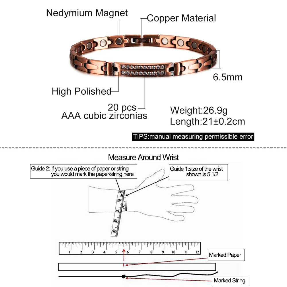Buy Biomagnetic bracelet Energy health therapy bracelet with strong  germanium Online at Low Prices in India - Amazon.in