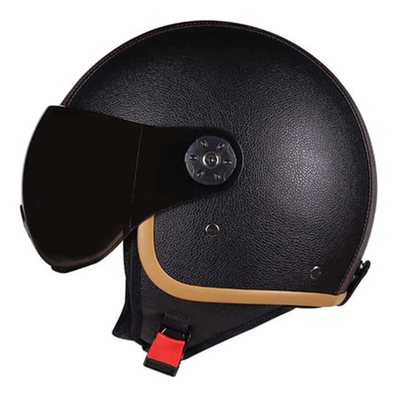 Ретро Cruiser moto rcycle шлем Chopper 3/4 с открытым лицом винтажный шлем moto Casque Casco moto cicleta Capacete шлемы пилотов