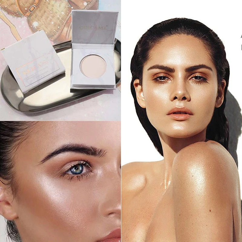Highlighter пудра светящийся блеск для контурного макияжа пудры блестящие яркие цвета кожи Светящиеся Румяна Пудра для макияжа