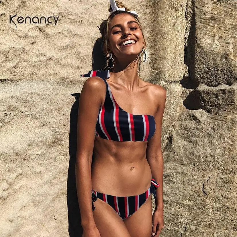 Kenancy Дизайнерские комплекты с бантом модель 2019 года модные купальники женский
