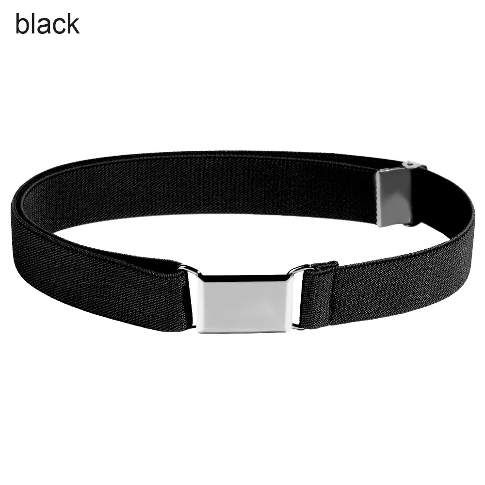 1PC 2021 New Fashion Elastic Belts For Kids Unisex Adjustable Waist Belt Waistband Stretch Canvas Belts Casual Accessories black leather belt Belts