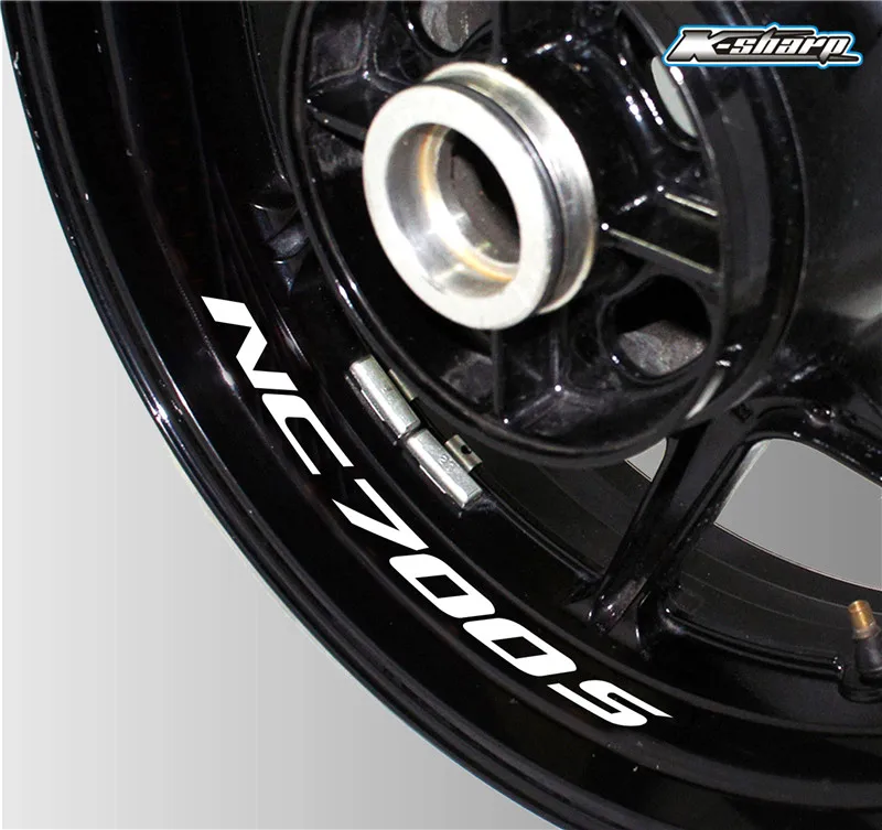 K-LQT-NC700S-06 Для HONDA NC700S заказной внутренний обод Declas колеса Светоотражающие наклейки s полосы мото колеса логотип стикер - Цвет: K-LQT-NC700S-06
